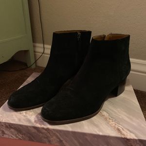 Franco Sarto Catina Black Suede Bootie